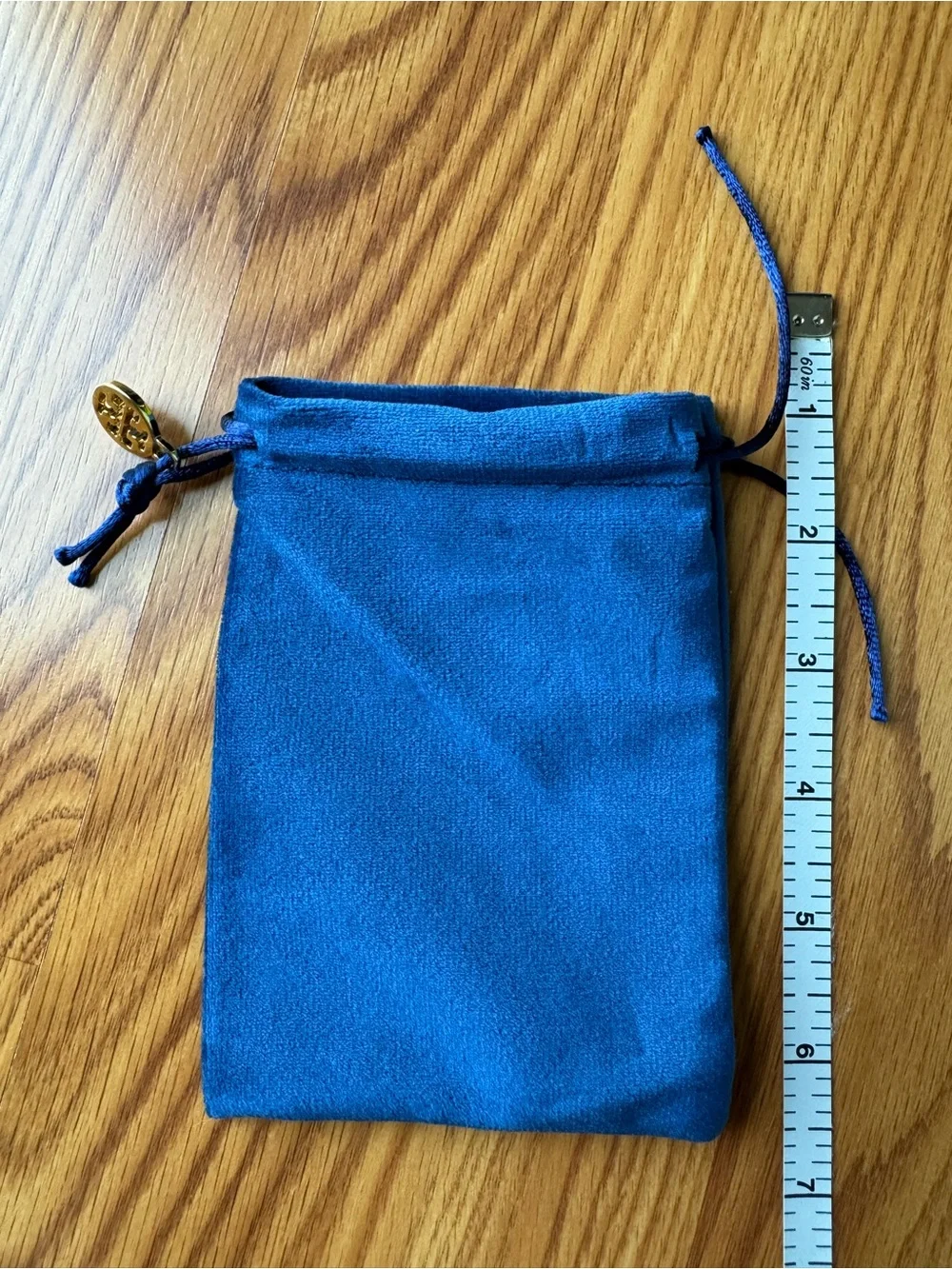 Tory Burch Blue Jewelry Pouch